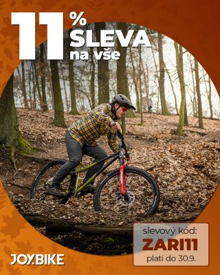 11% SLEVA na VŠECHNO Kola, příslušenství, oblečení i komponenty – všechno teď pořídíš výhodněji. Stačí při nákupu zadat...